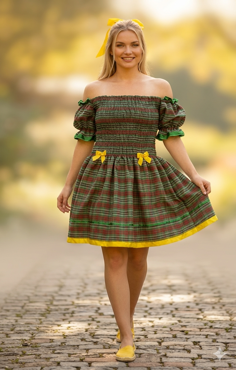 REF: 027 - VESTIDO CAIPIRA