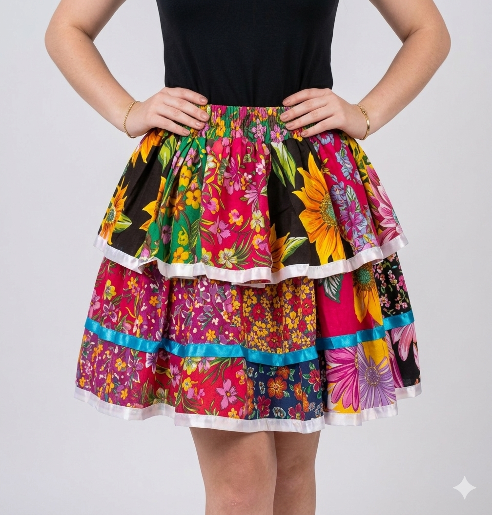 REF: 052 - SAIA CAIPIRA MIX FLORAL