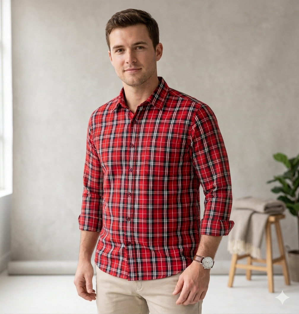 REF: 508 - CAMISA AD. MANGA LONGA XADREZ